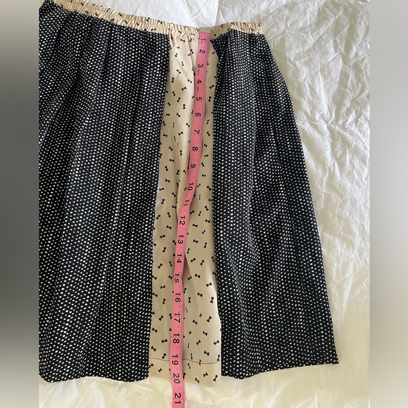 Anthropologie Corey Lynn Calter Black Bow Print Mini Skirt - Picture 9 of 10